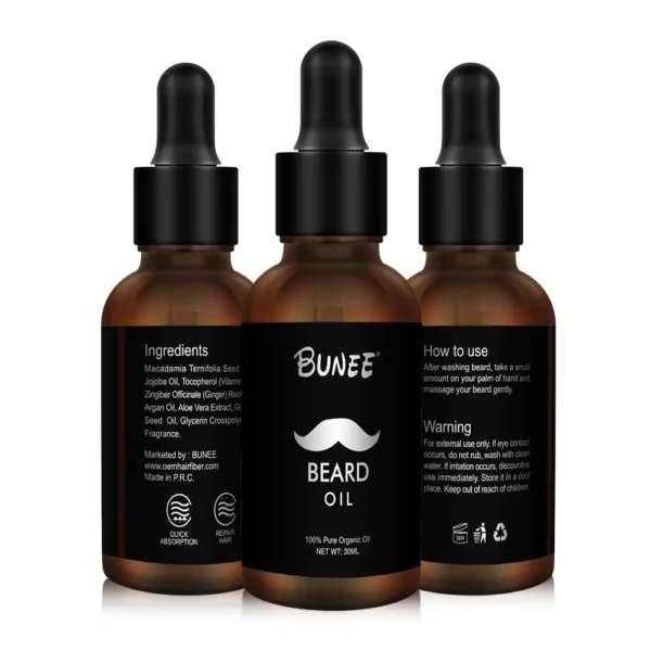 Bunee Skäggolja – Mjukgörande beard oil för män 30 ml
